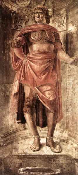 Man with a Broadsword c. 1481 Oil Painting by Donato Bramante