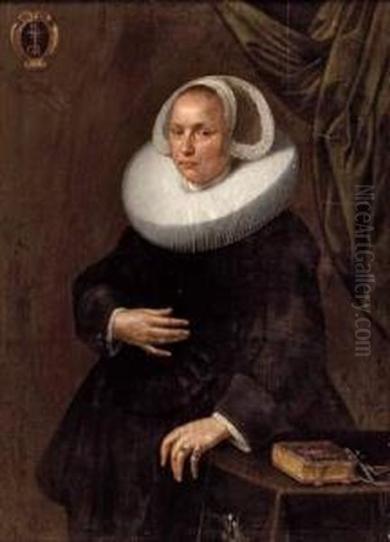 Dreiviertelportrait Einer Dame Oil Painting by Johannes Cornelisz. Verspronck