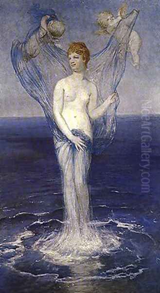 Birth of Venus 1868 Oil Painting by Arnold Bocklin