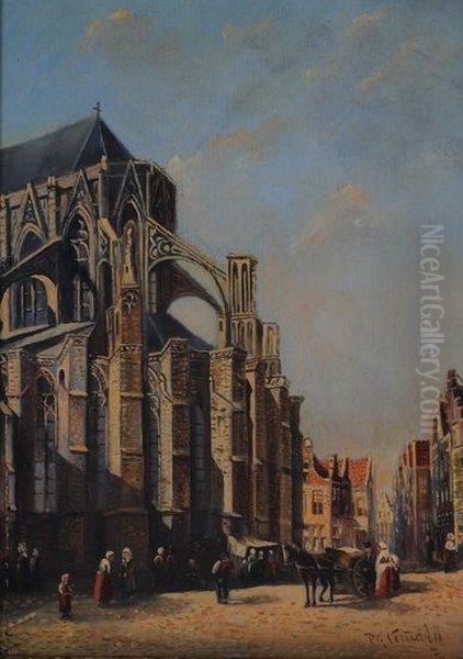 Cathedral Oil Painting by Pieter Gerard Vertin