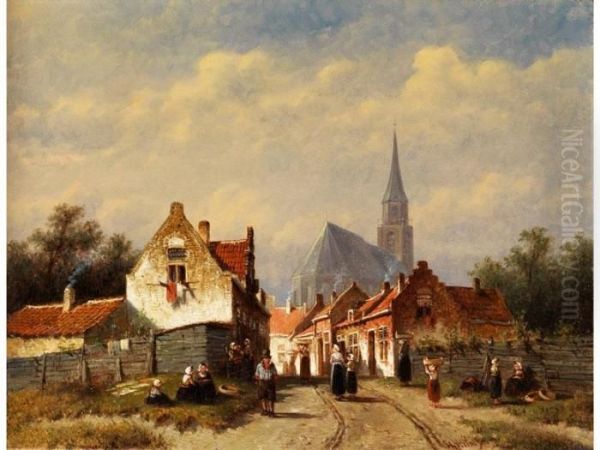 Stadtansicht Oil Painting by Pieter Gerard Vertin