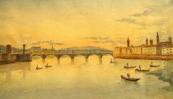 Florence Oil Painting by Joannes Josephus Vervloet