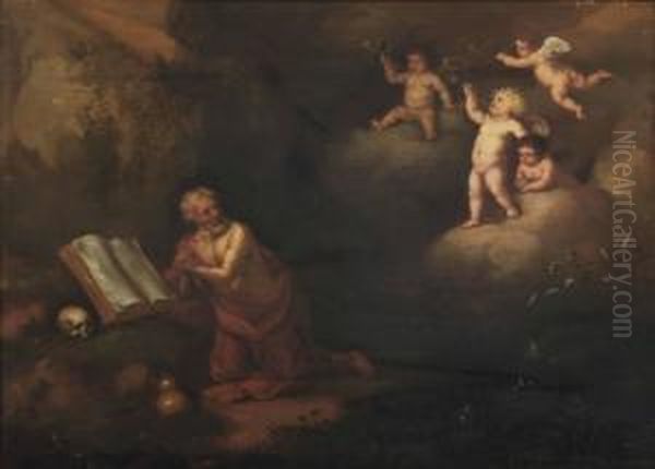 The Vision Of Saint Jerome by Francois Verwilt