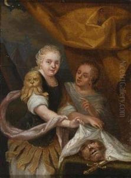 Judith With The Head Of Holofernes Oil Painting by Francois Verwilt