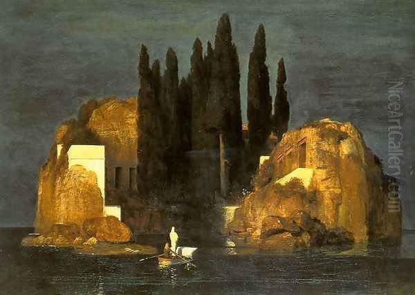 The Isle of the Dead, 1880 (2) Oil Painting by Arnold Bocklin