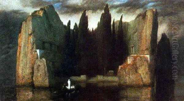 The Isle of the Dead, 1883 Oil Painting by Arnold Bocklin