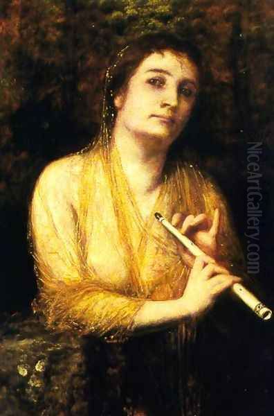 Flotende Nymphe 1881 Oil Painting by Arnold Bocklin