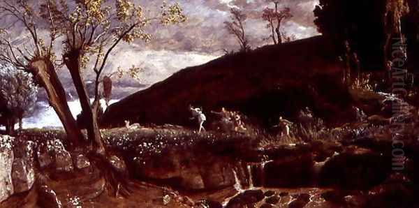 The Hunt of Diana, 1896 Oil Painting by Arnold Bocklin