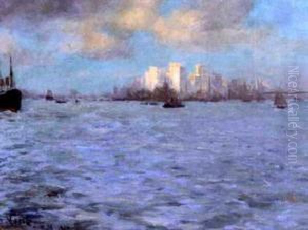 Manhattan Oil Painting by Charles Vezin