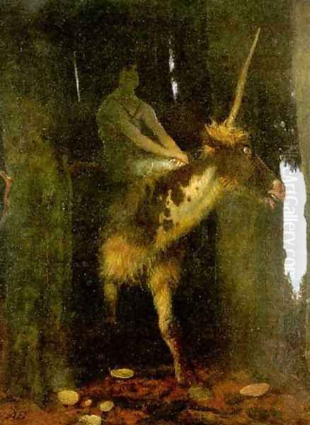 Silence of the Forest Oil Painting by Arnold Bocklin