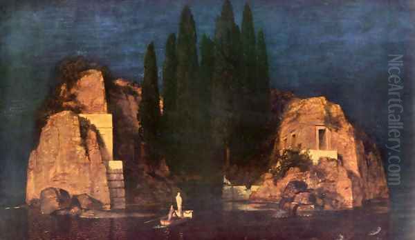 Dead island Oil Painting by Arnold Bocklin