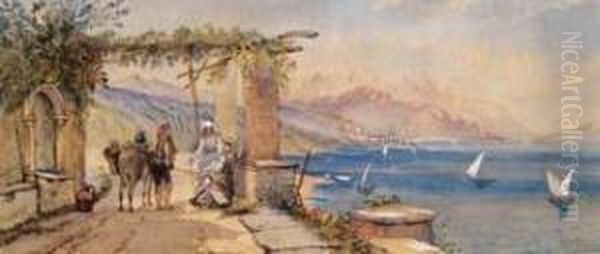 Nel Golfo Di Salerno Oil Painting by Albert Vianelli