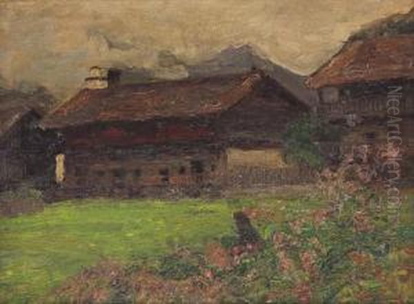 Paesaggio Oil Painting by Mario Viani D'Ovrano