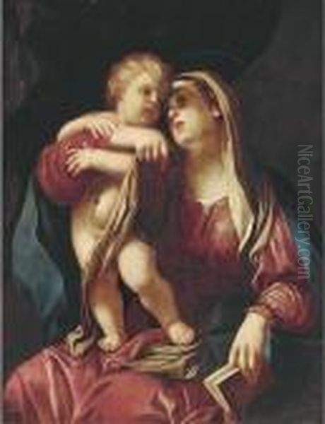 The Madonna And Child Oil Painting by Giovanni Maria Viani