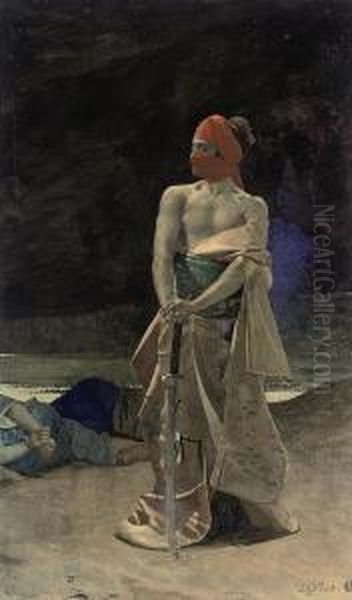 The Masked Assassin Oil Painting by Jehan Georges Vibert