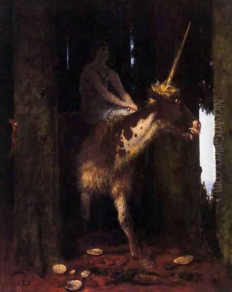 The Silence of the woods Oil Painting by Arnold Bocklin