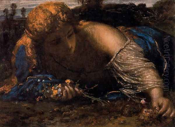 Nymphe Oil Painting by Arnold Bocklin