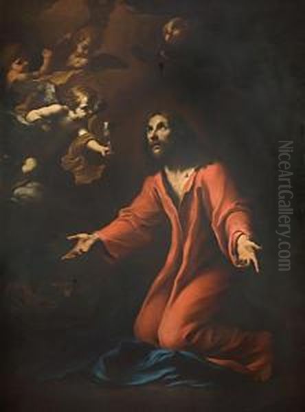 Cristo Nell'orto Oil Painting by Odoardo Vicinelli