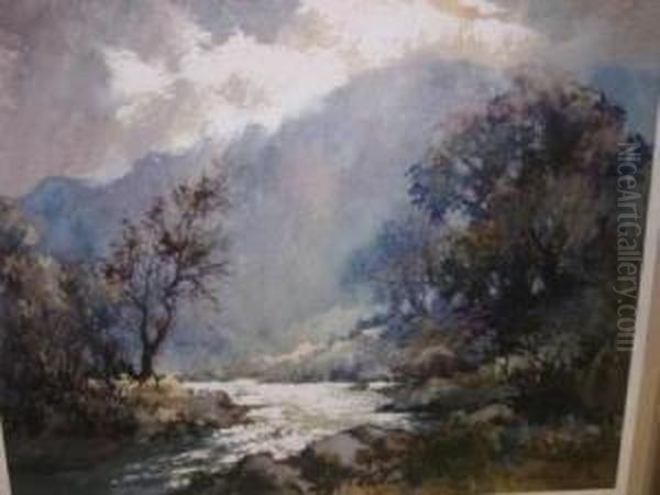 Showery Weather, Glengarrif Oil Painting by Alfred G., H., Or Sr Vickers