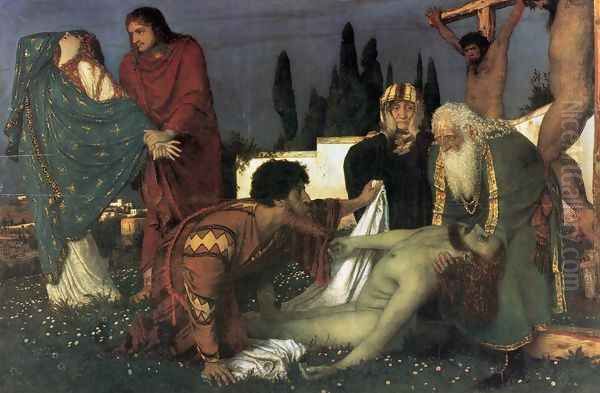 The Deposition 1871-74 Oil Painting by Arnold Bocklin