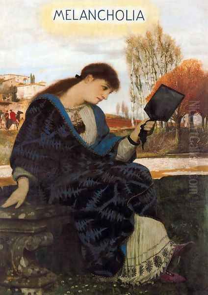 Melancholia Oil Painting by Arnold Bocklin