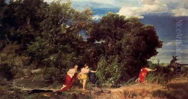 La Chasse de Diane Oil Painting by Arnold Bocklin