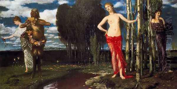 The Wake-Up Spring Oil Painting by Arnold Bocklin