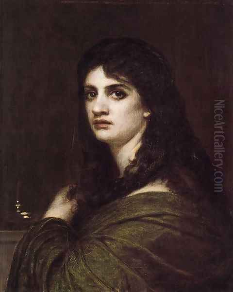 Melancholy Oil Painting by Arnold Bocklin