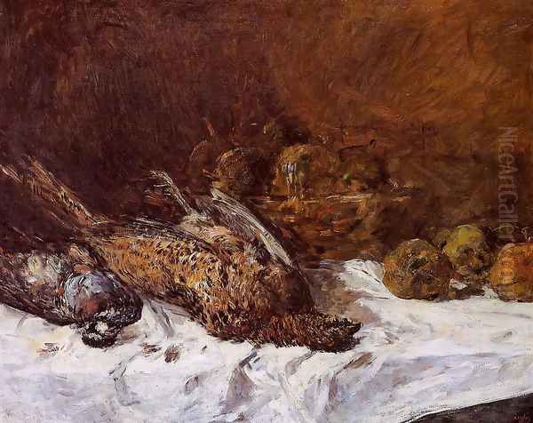 Still Life with Fowl Oil Painting by Eugene Boudin