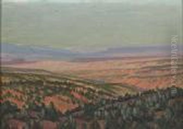 Northern New Mexico Oil Painting by Carlos Vierra