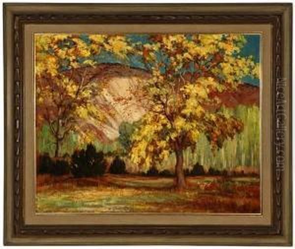 Autumn Oil Painting by Carlos Vierra