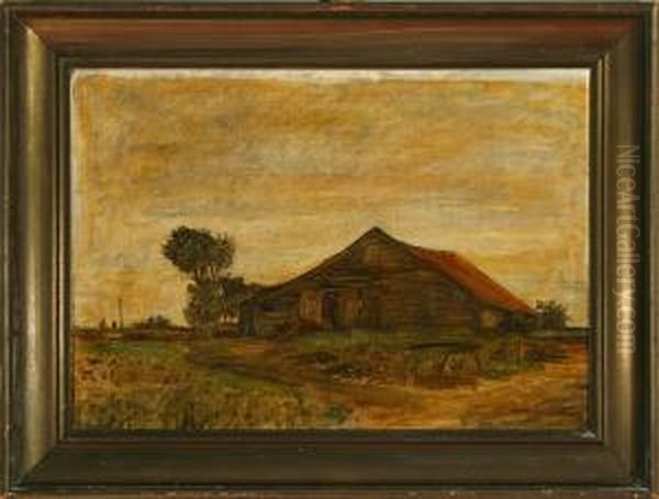 An Autumn Landscape Outside Copenhagen Oil Painting by Jens Vige