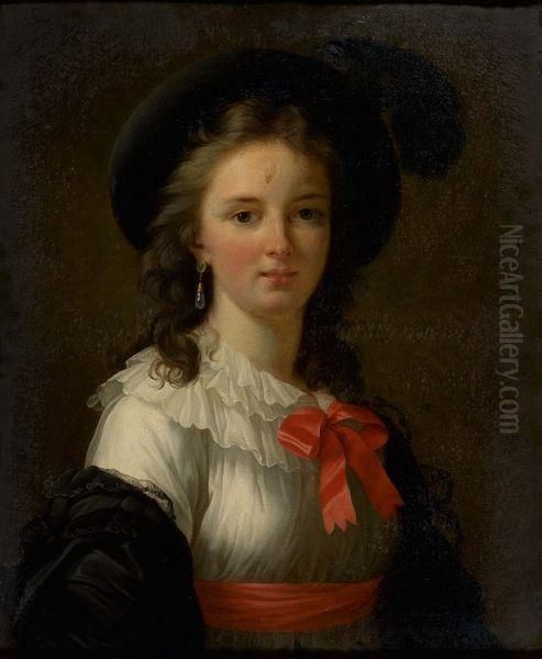 Autoportrait Au Nud Rouge Oil Painting by Elisabeth Vigee-Lebrun