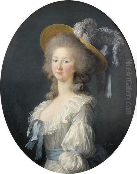 < Portrait De La Princesse De Lamballe >. Oil Painting by Elisabeth Vigee-Lebrun