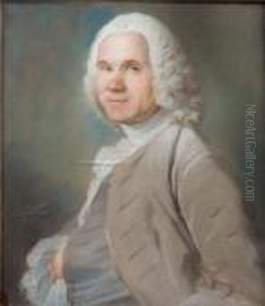 Portrait De Monsieur Jacques Fievet (ne Alille En 1697) Oil Painting by Louis Vigee