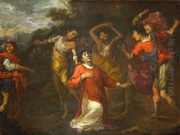 The Stoning Of St. Stephen Oil Painting by Jacopo Vignali