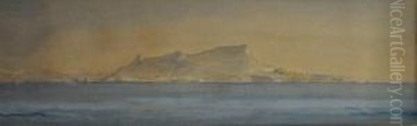 Paysage Depuis Depuis La Mer Oil Painting by Godfrey Thomas Vigne