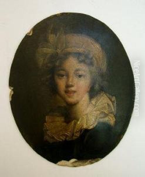 Self Portraitof The Artist Oil Painting by Elisabeth Louise Vigree Lebrun