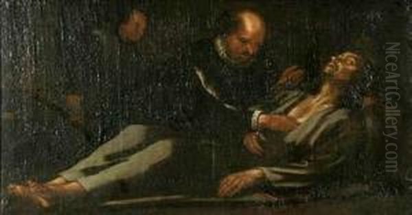 El Extasis De San Ignacio De Loyola. Oil Painting by Antonio Viladomat Y Manalt