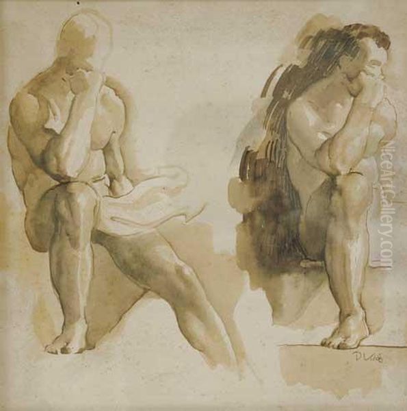 Bocetosdesnudos Oil Painting by Darius Vilas