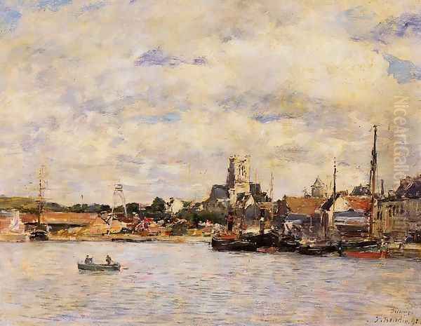 Fecamp, the Port Oil Painting by Eugene Boudin