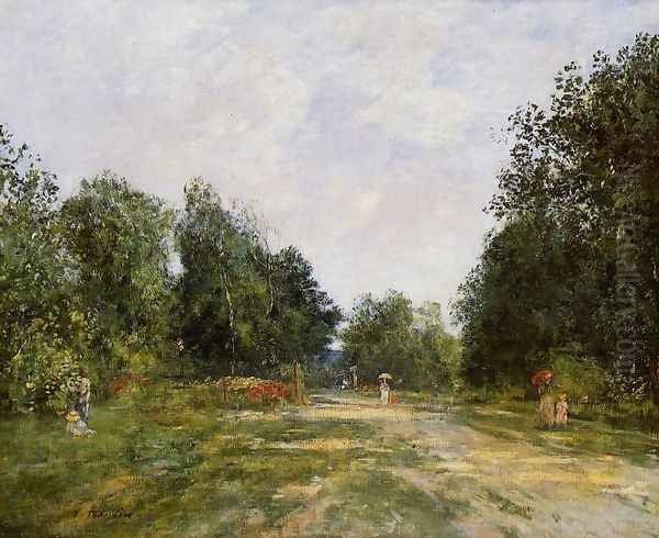 Cordier Park, Trouville Oil Painting by Eugene Boudin