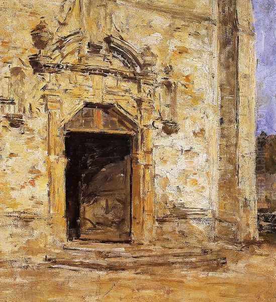 Door of the Touques Church Oil Painting by Eugene Boudin