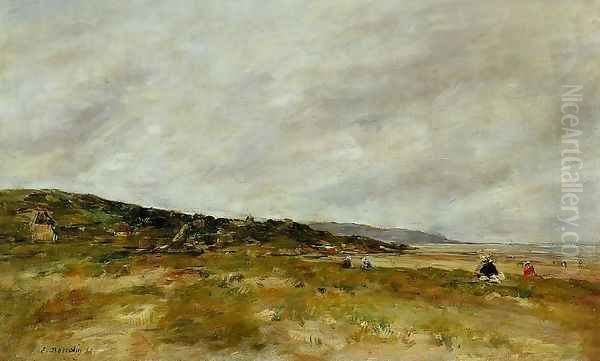 Deauville, the Dunes I Oil Painting by Eugene Boudin