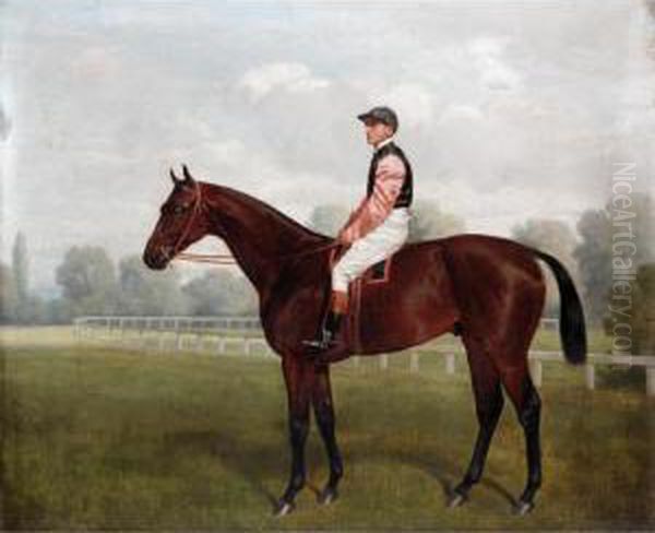 Weathercock With Jockey Up Oil Painting by Emile Villiers De L'Isle-Adam