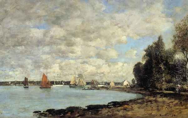 Bay of Plougastel Oil Painting by Eugene Boudin