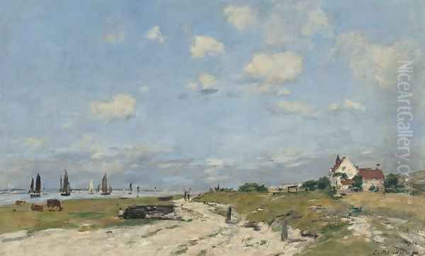 Les Dunes à Etaples Oil Painting by Eugene Boudin