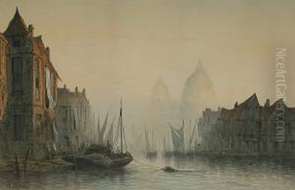 Venice At Dawn. Oil Painting by Arthur Vincent