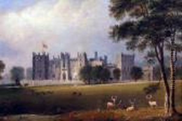 Bransepeth Castle, Durham Oil Painting by George Vincent