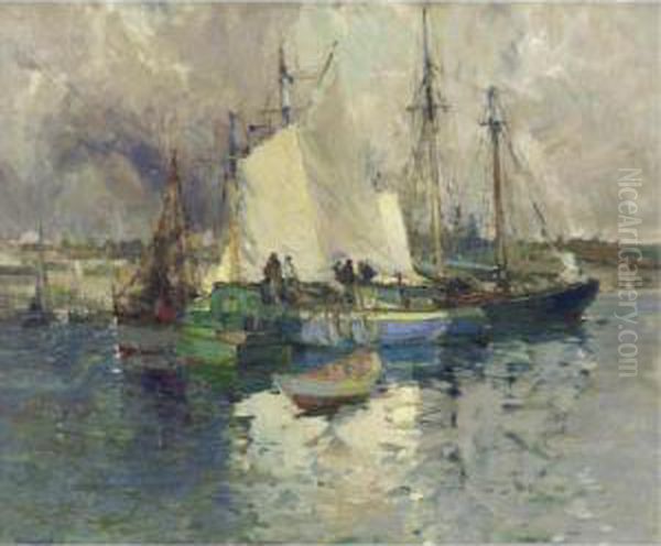 A Passing Storm Oil Painting by Harry Aiken Vincent